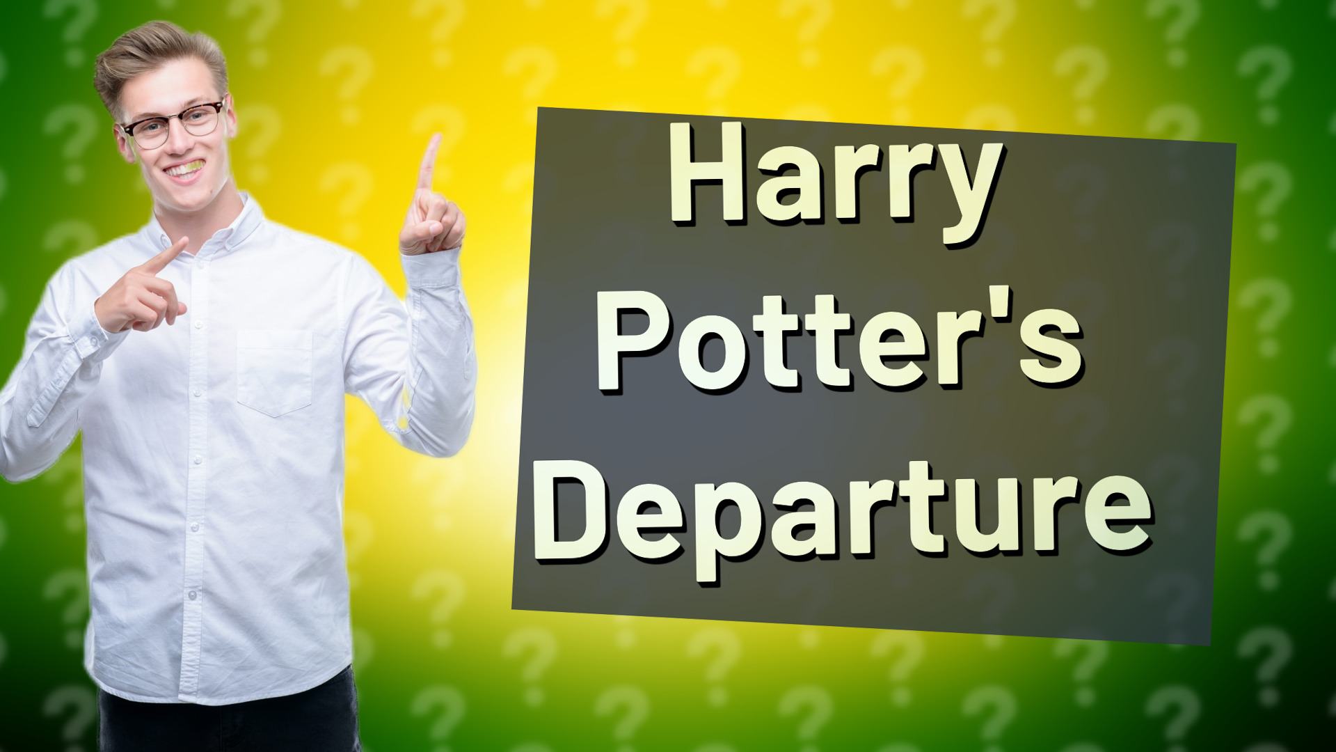 Harry Potter's Departure