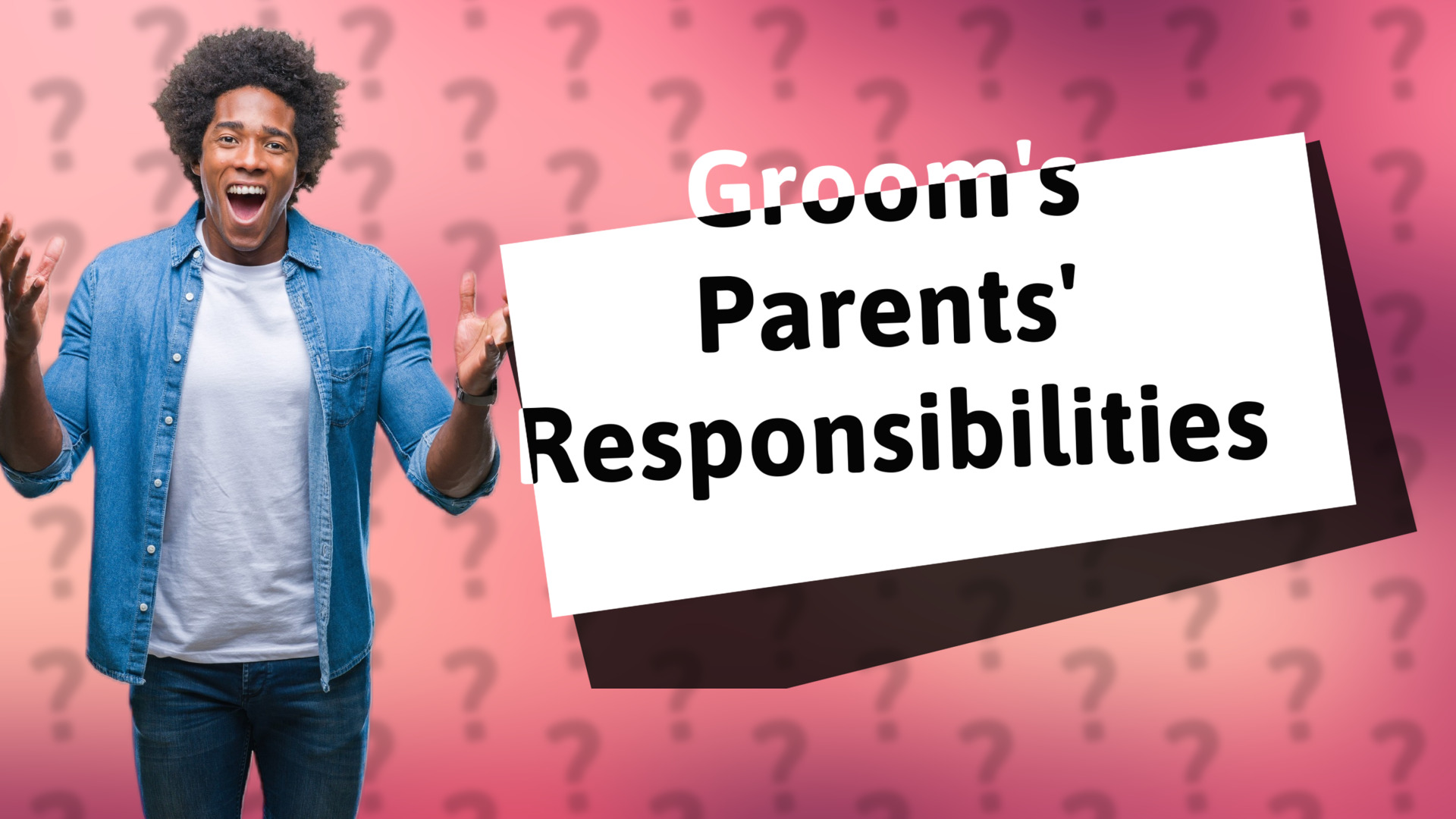Groom's Parents' Responsibilities