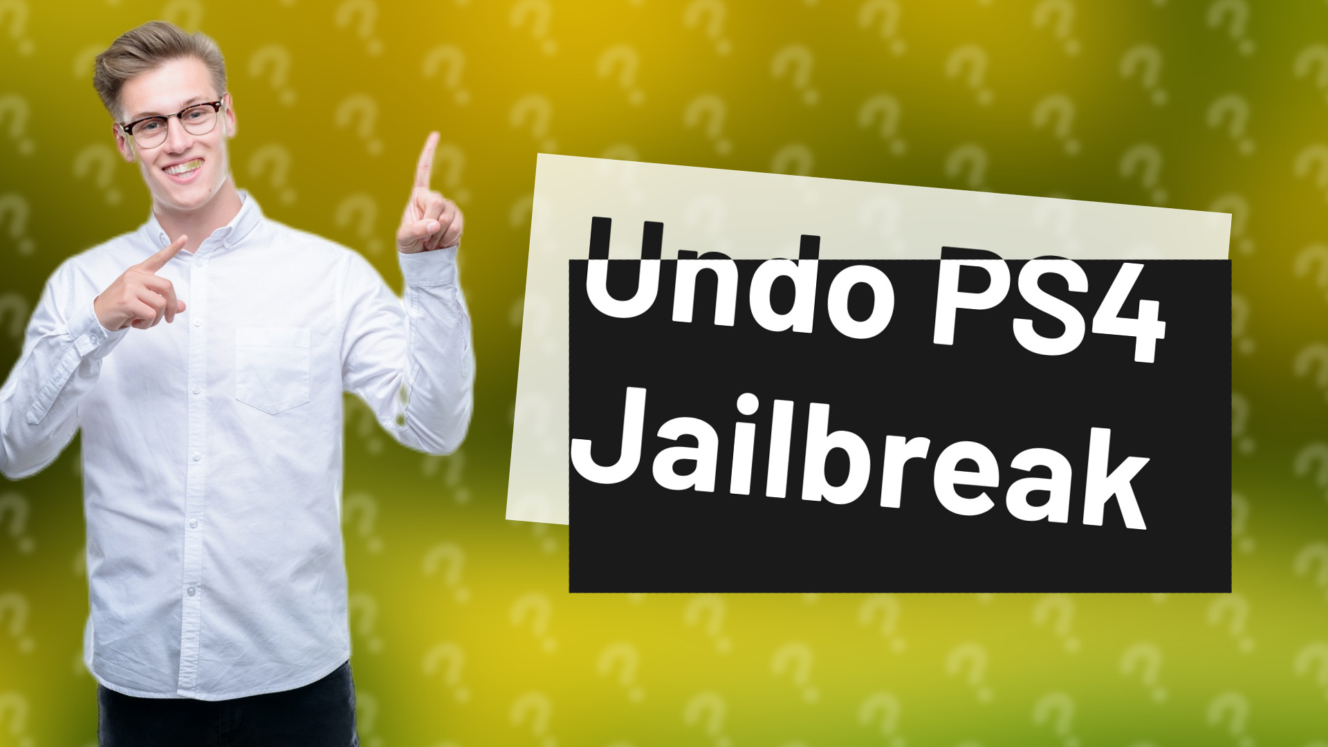 Undo PS4 Jailbreak
