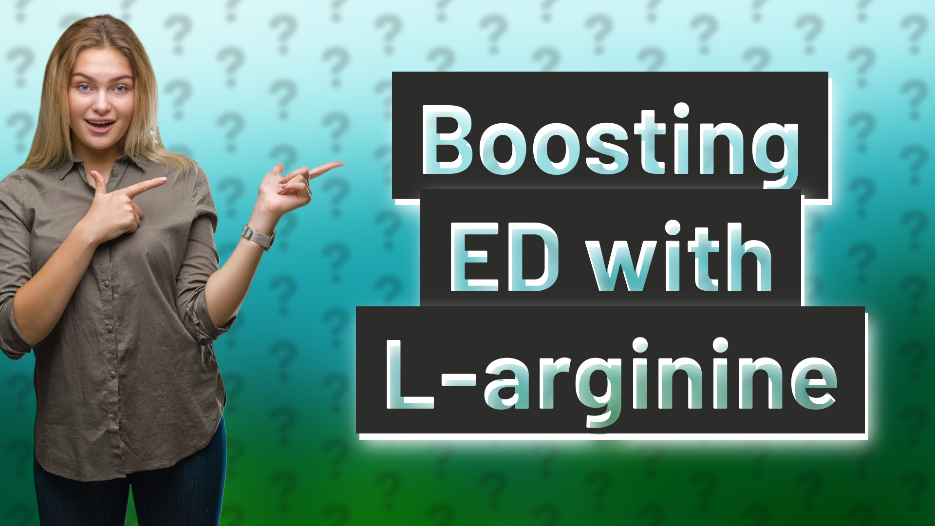 Boosting ED with L-arginine