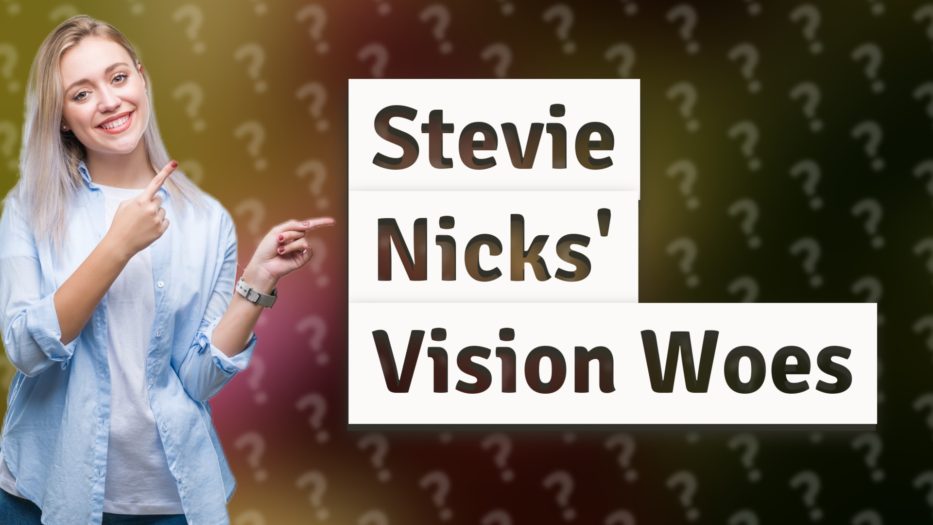 Stevie Nicks' Vision Woes