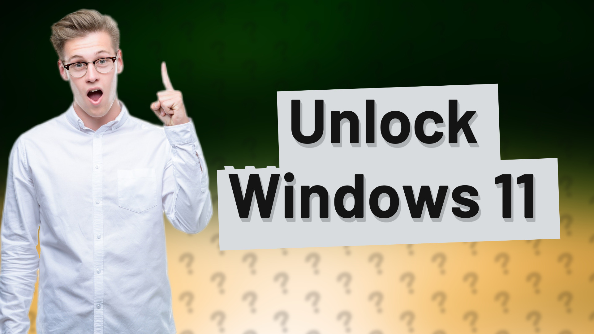 Unlock Windows 11