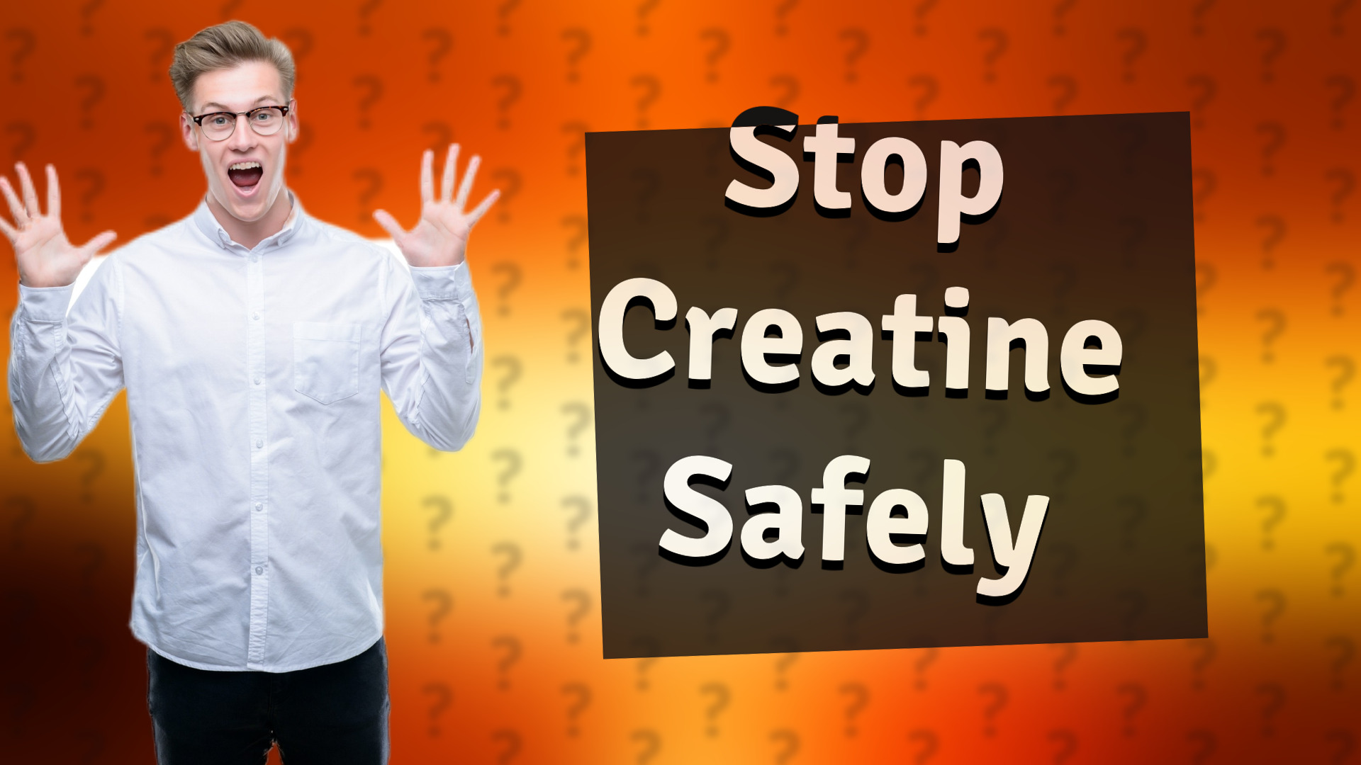 Stop Creatine Safely