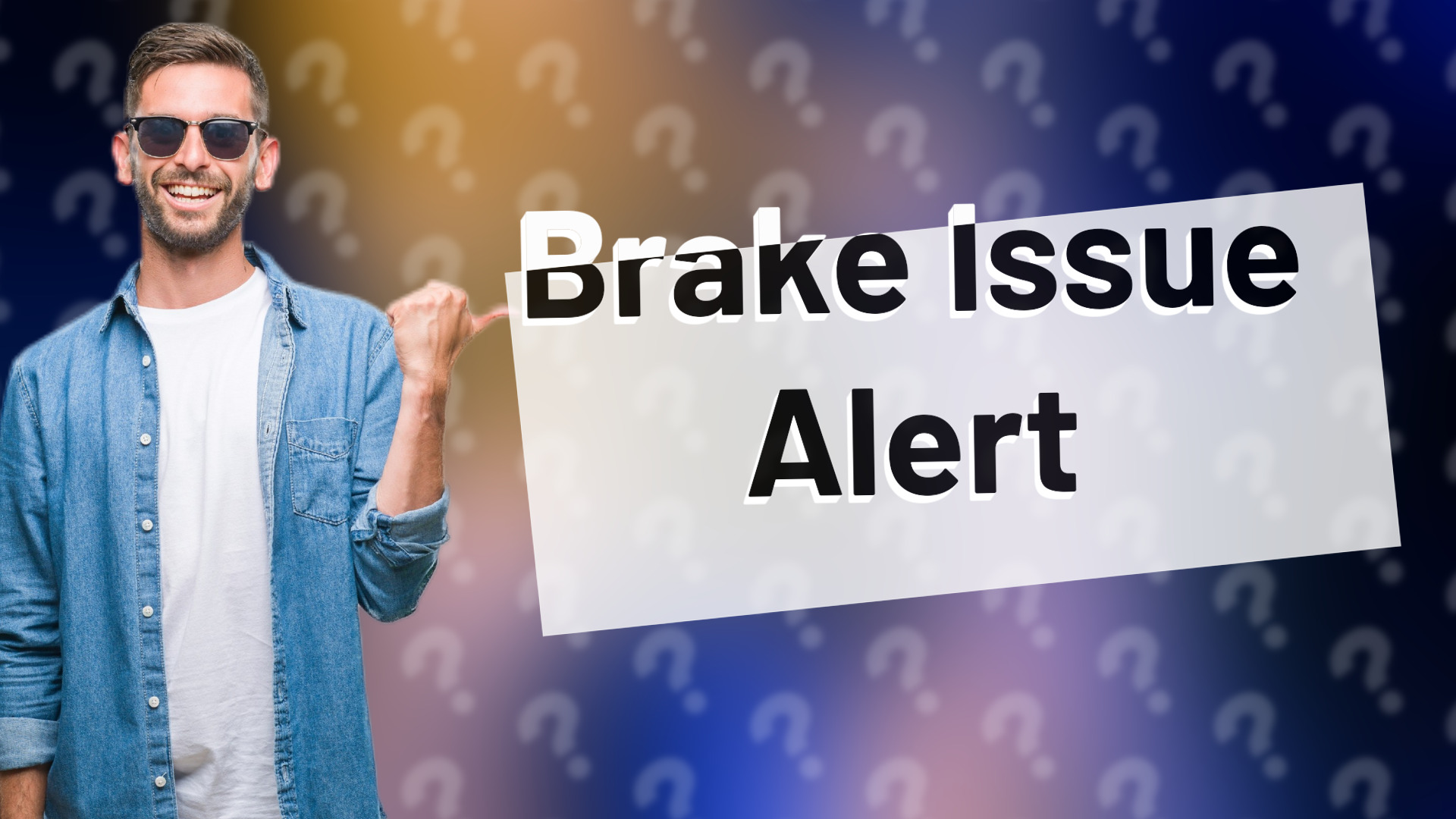 Brake Issue Alert