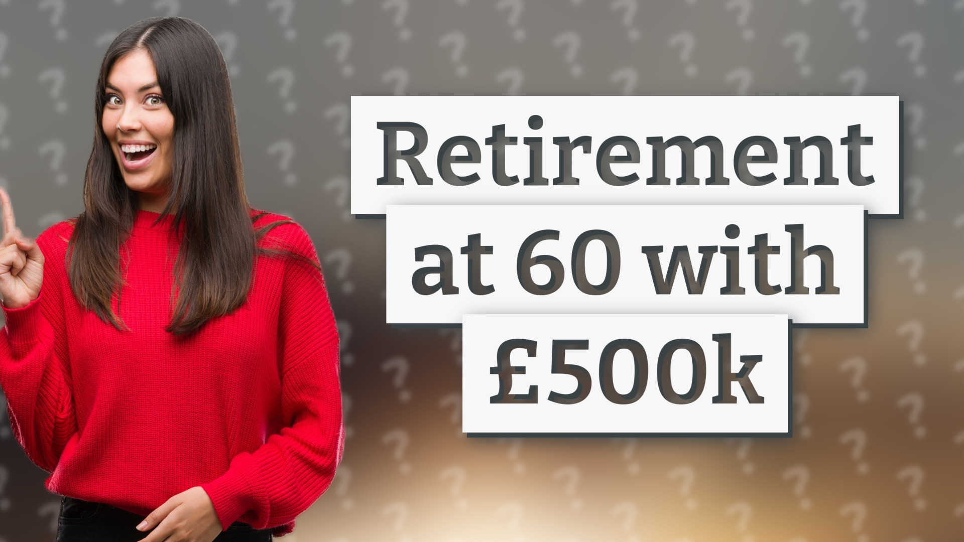 Retirement at 60 with £500k