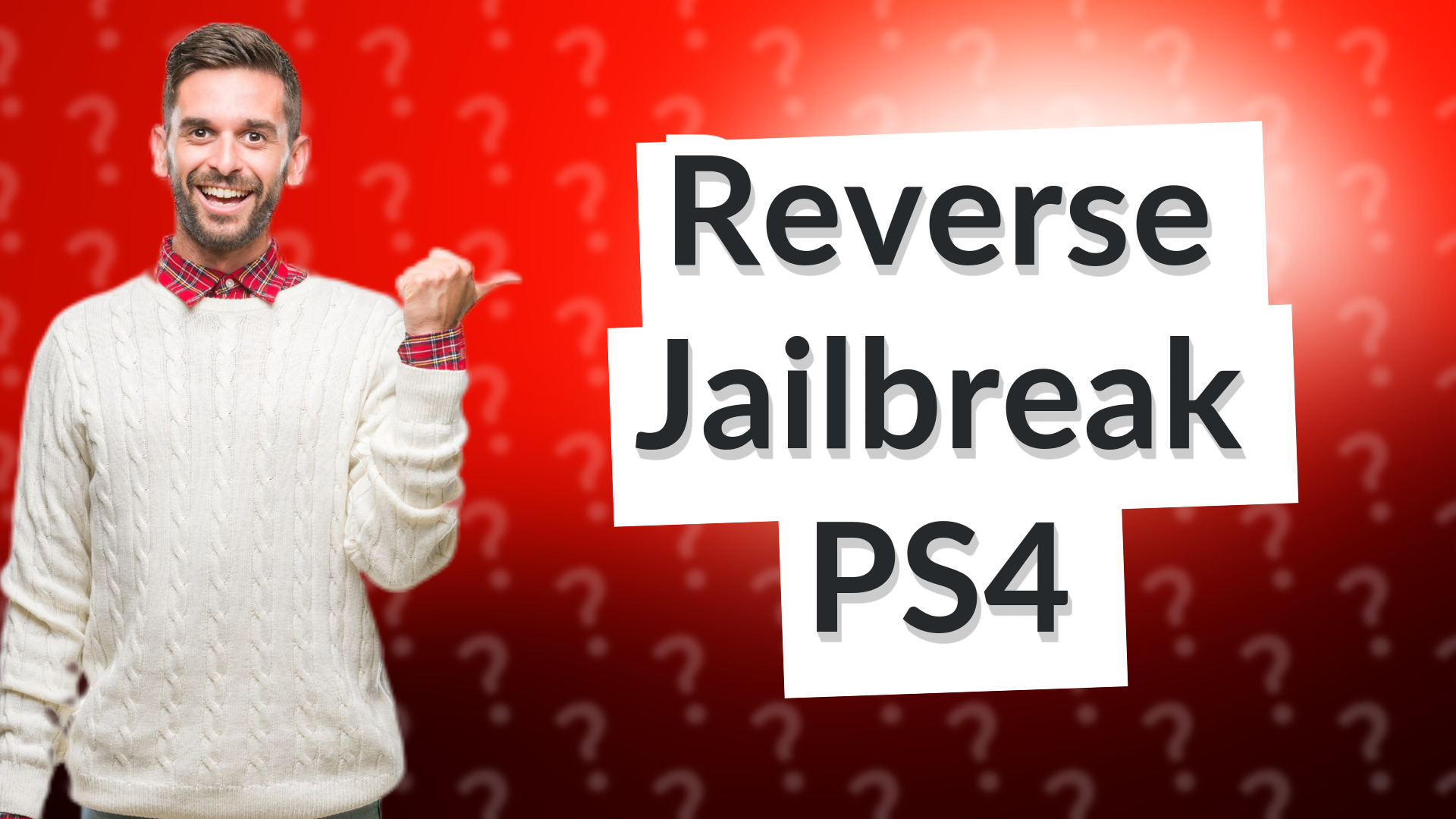 Reverse Jailbreak PS4