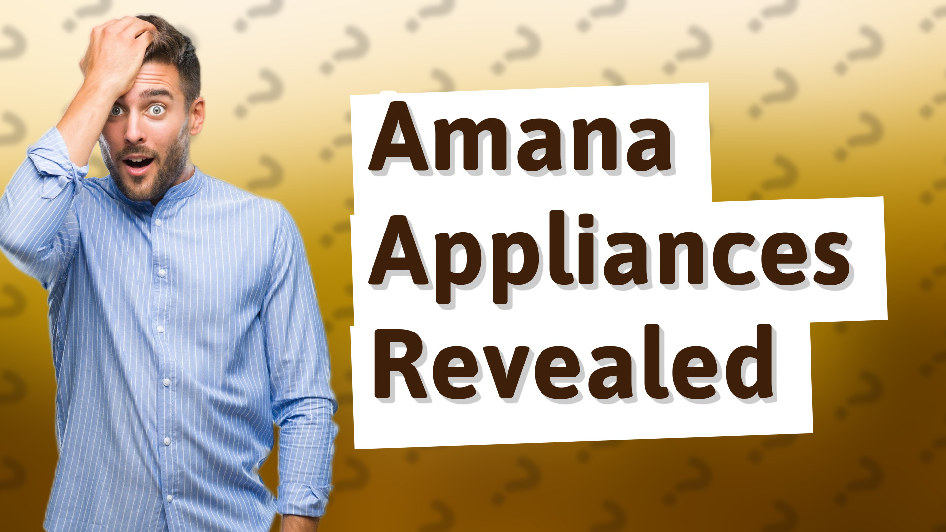 Amana Appliances Revealed