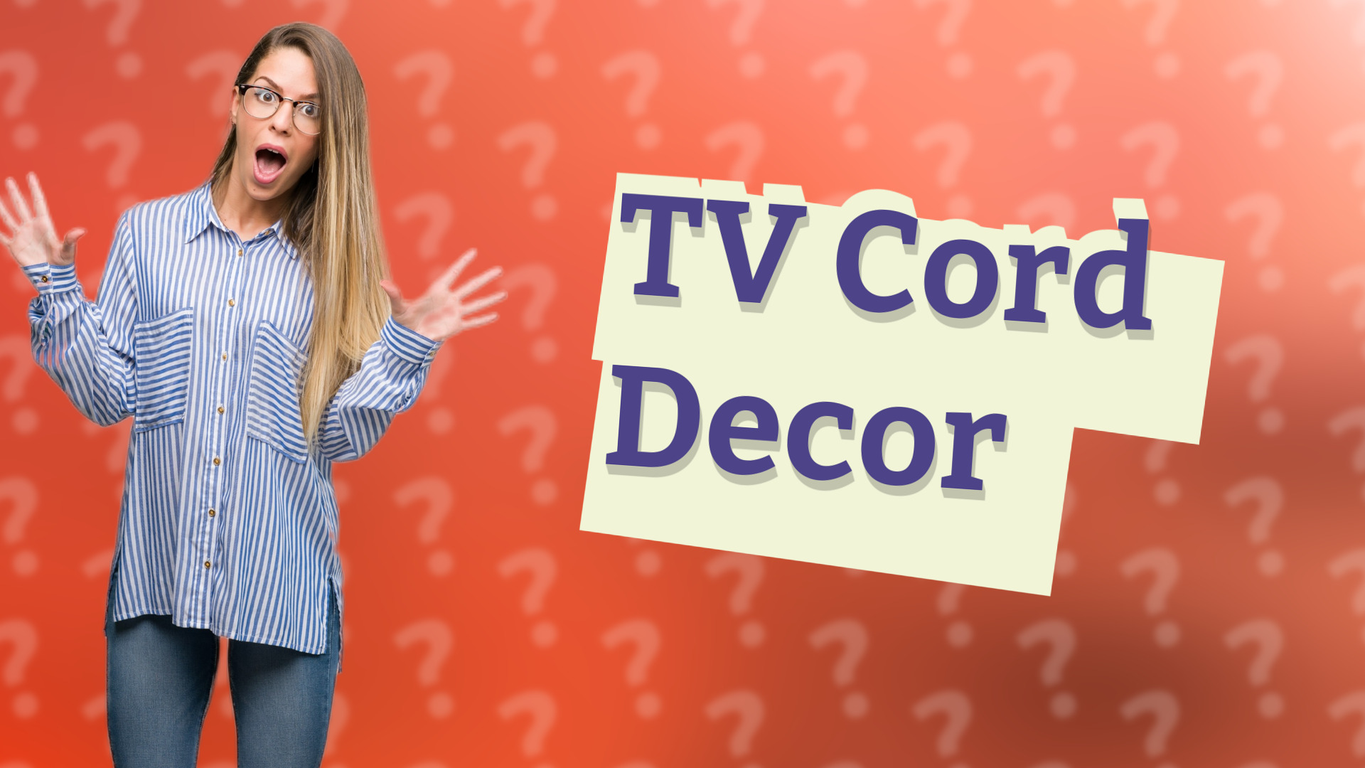 TV Cord Decor