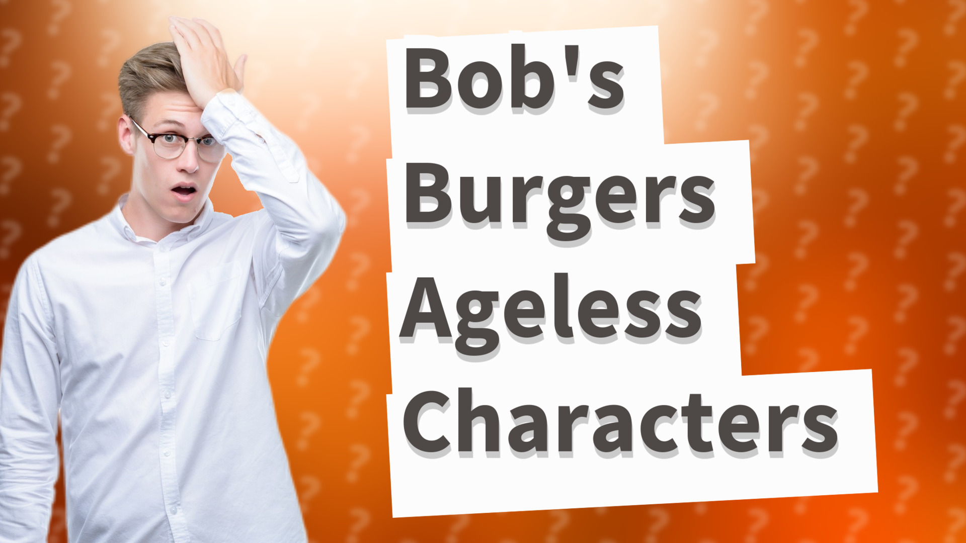 Bob's Burgers Ageless Characters
