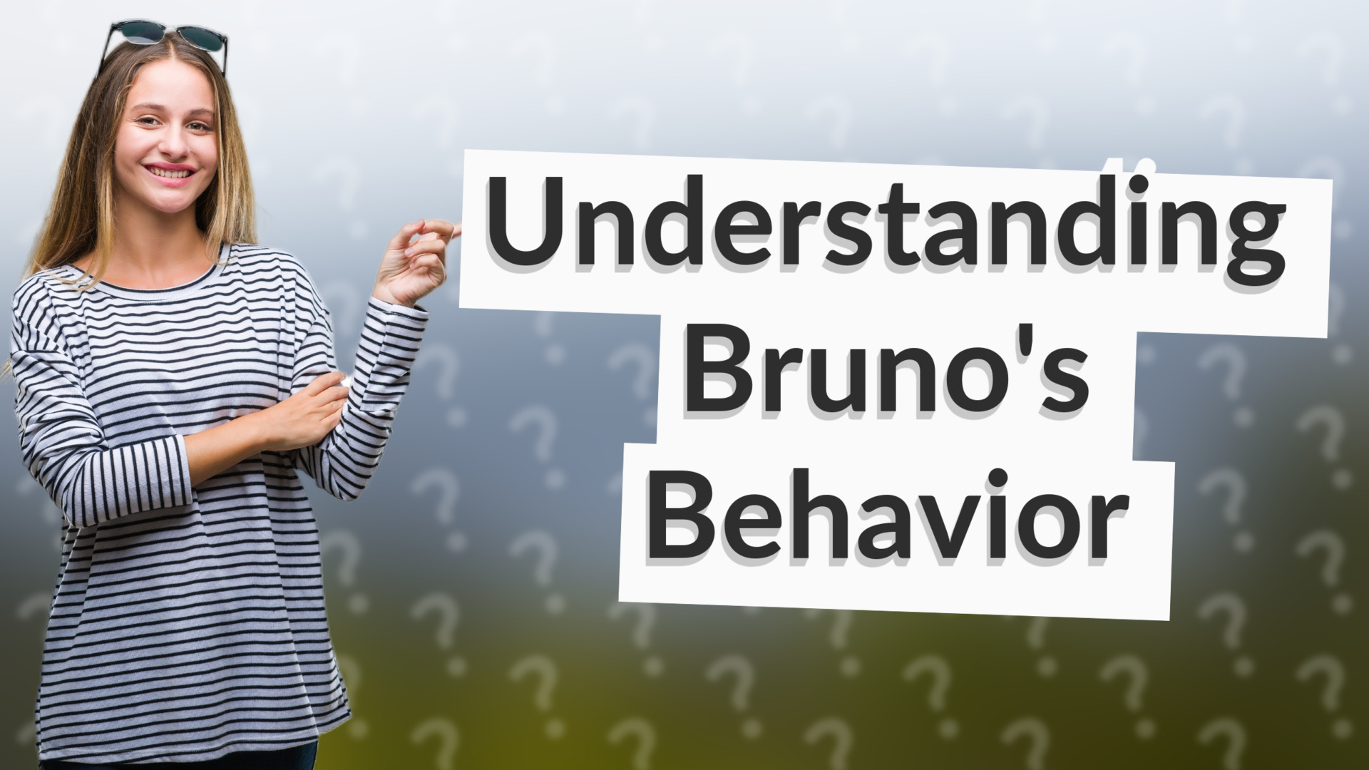 Understanding Bruno's Behavior