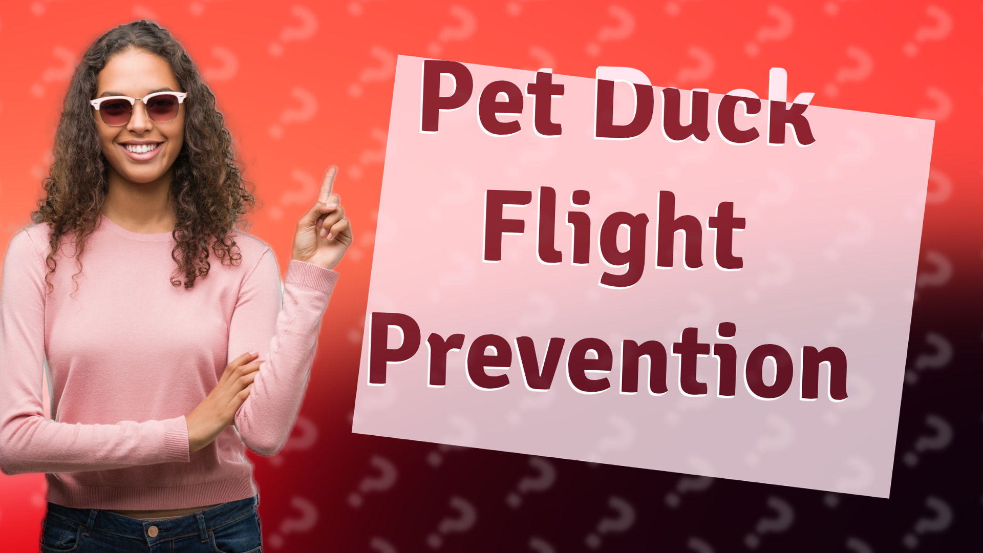 Pet Duck Flight Prevention