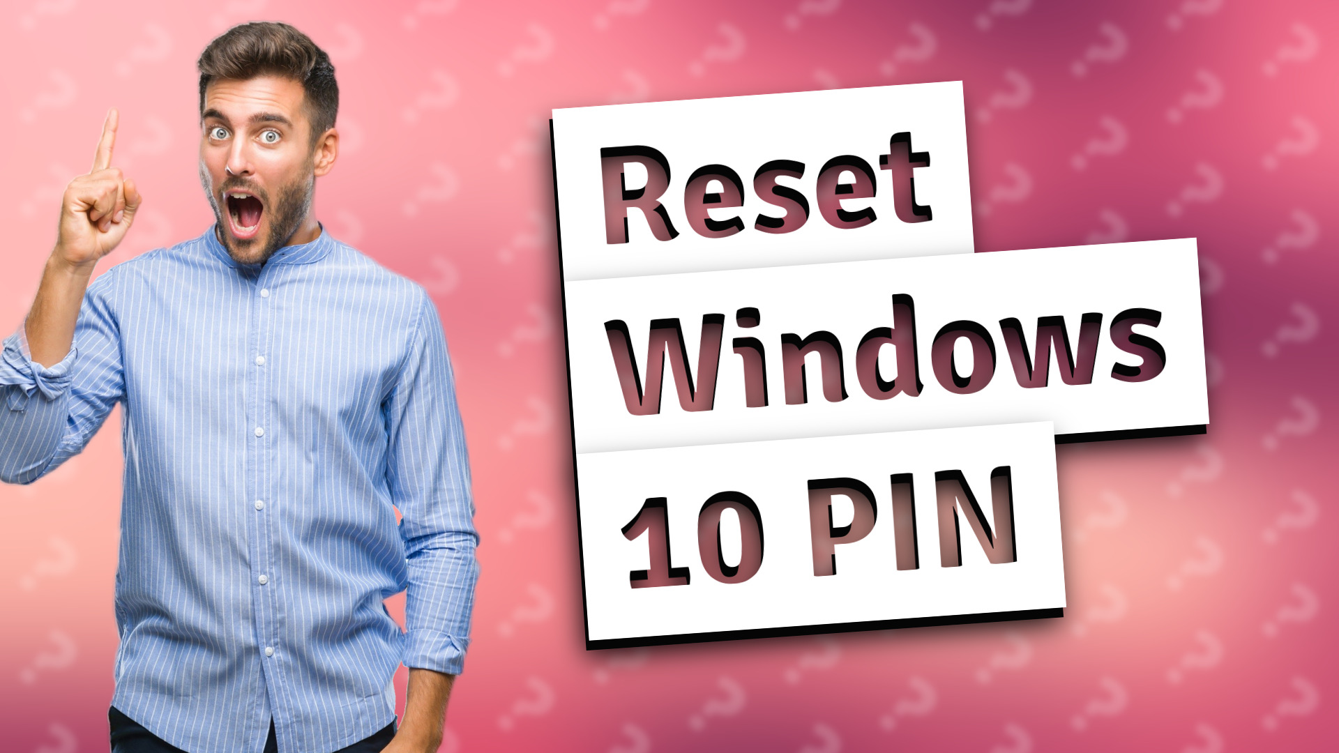 Reset Windows 10 PIN