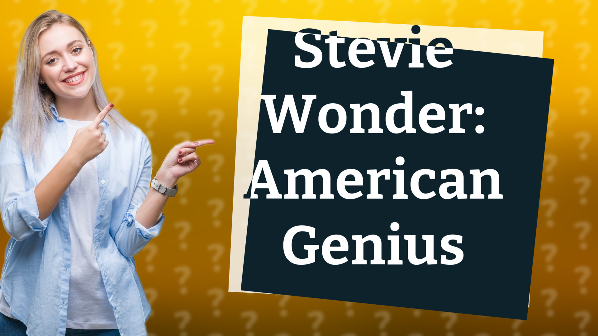 Stevie Wonder: American Genius