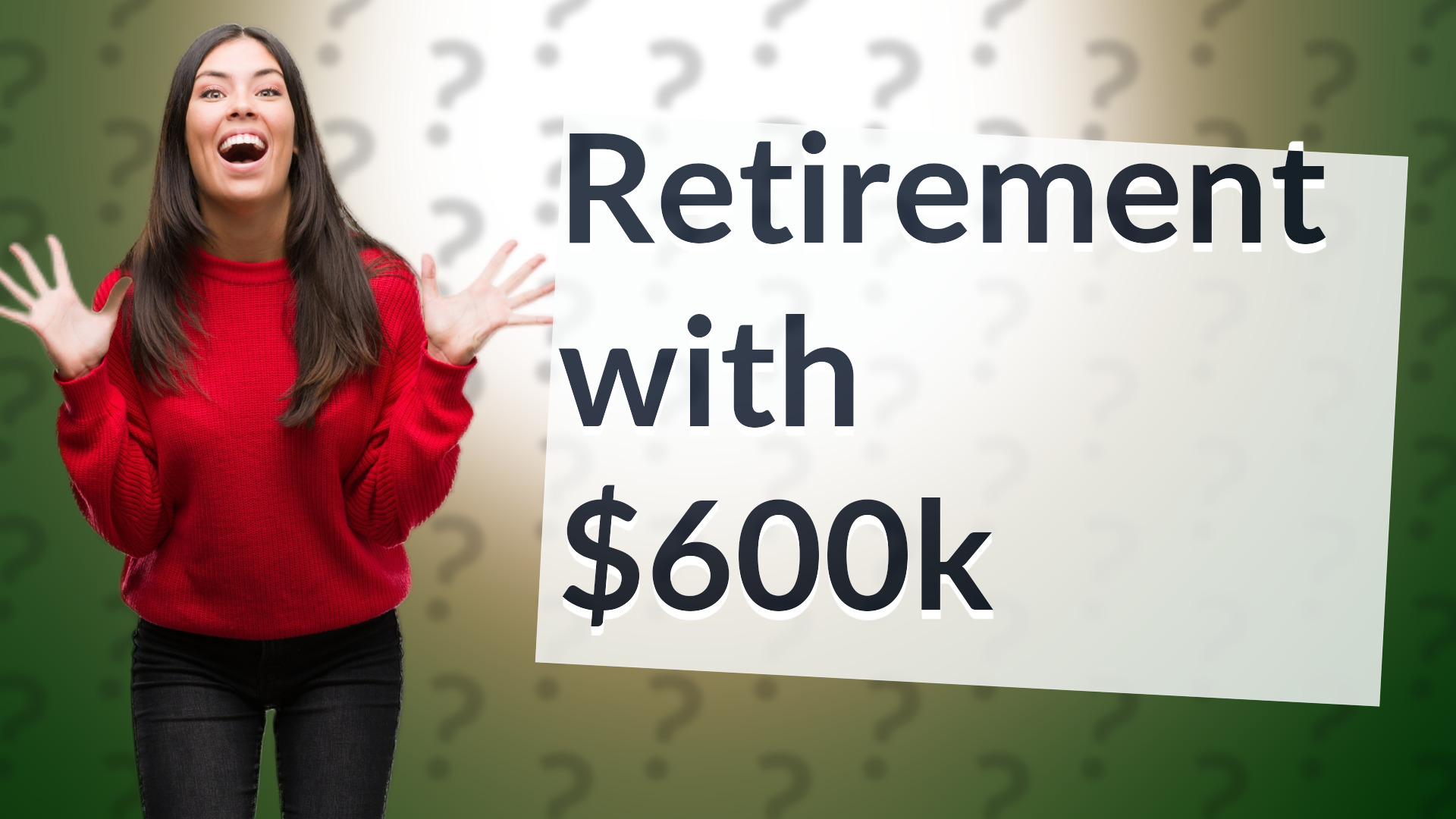 Retirement with $600k