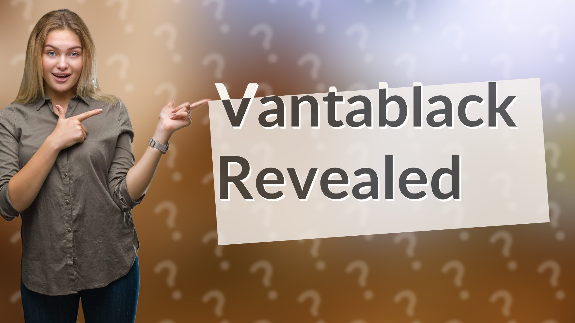 Vantablack Revealed