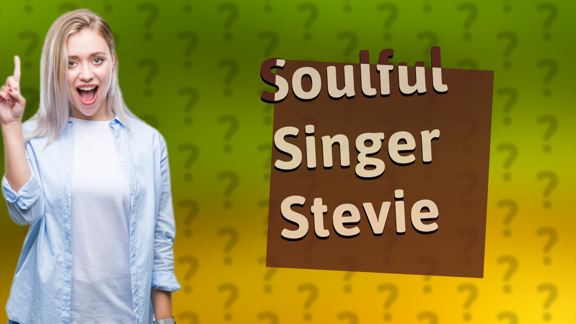 Soulful Singer Stevie