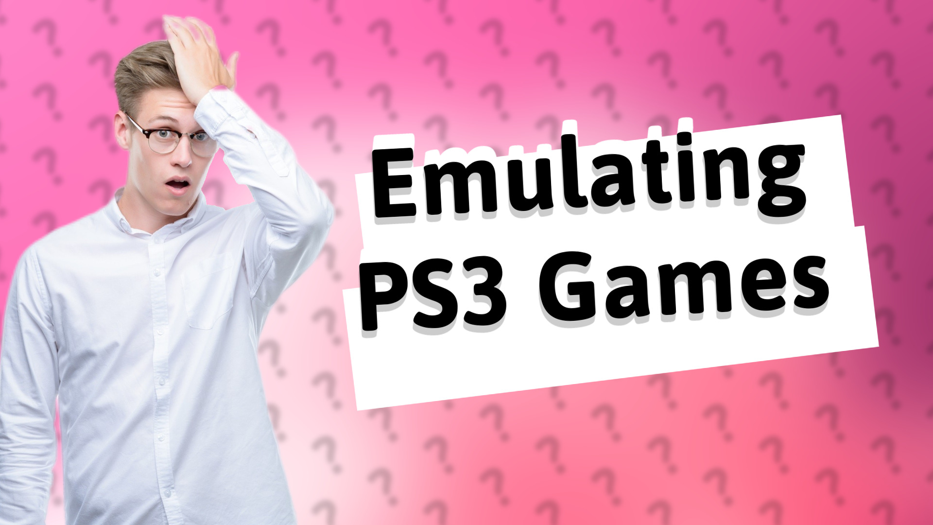 Emulating PS3 Games