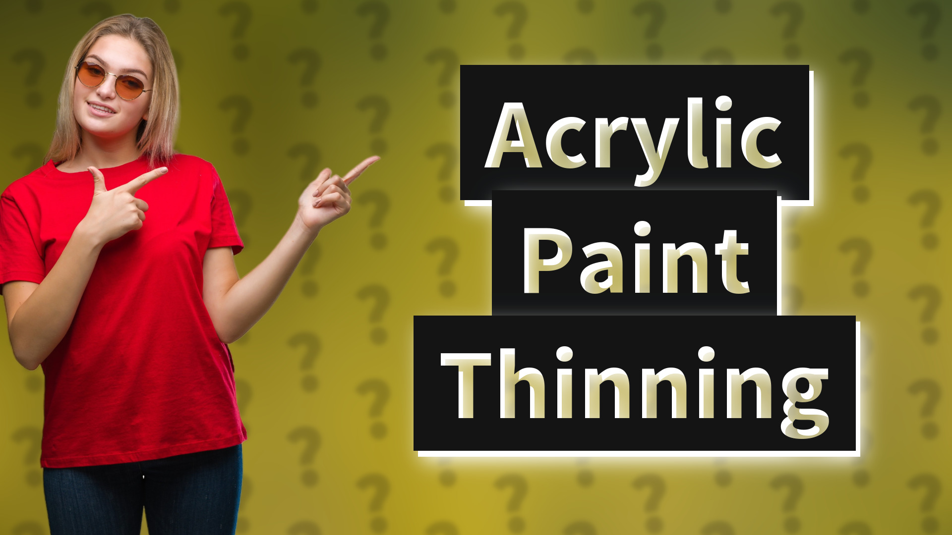 Acrylic Paint Thinning