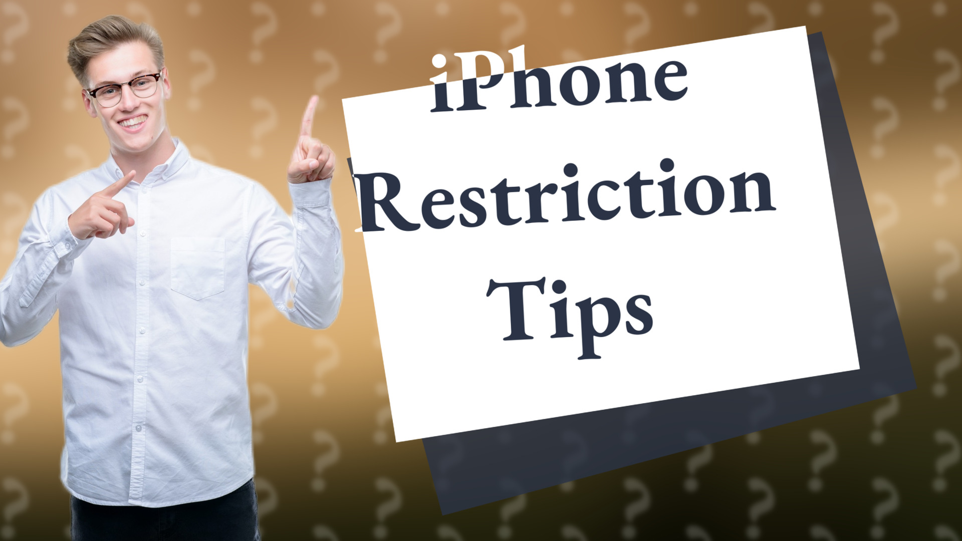 iPhone Restriction Tips