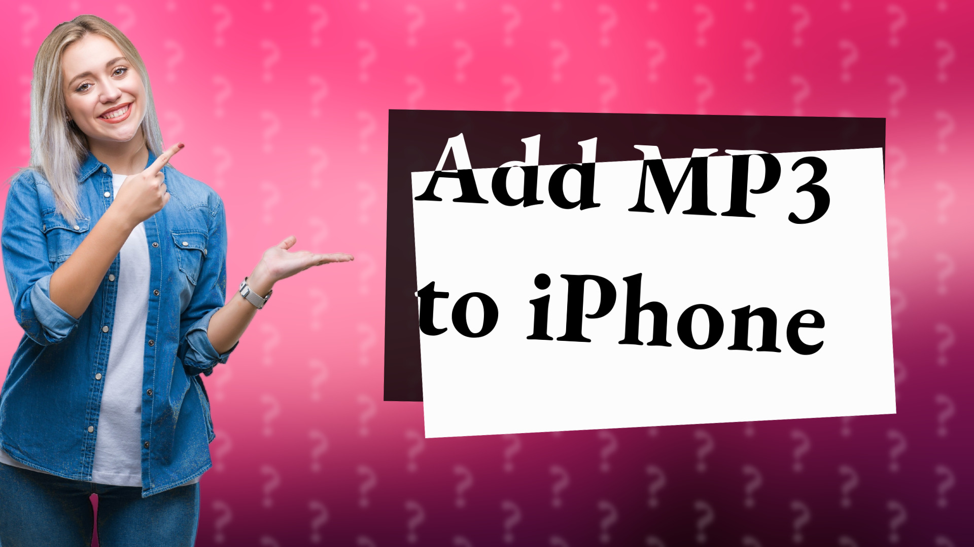 Add MP3 to iPhone