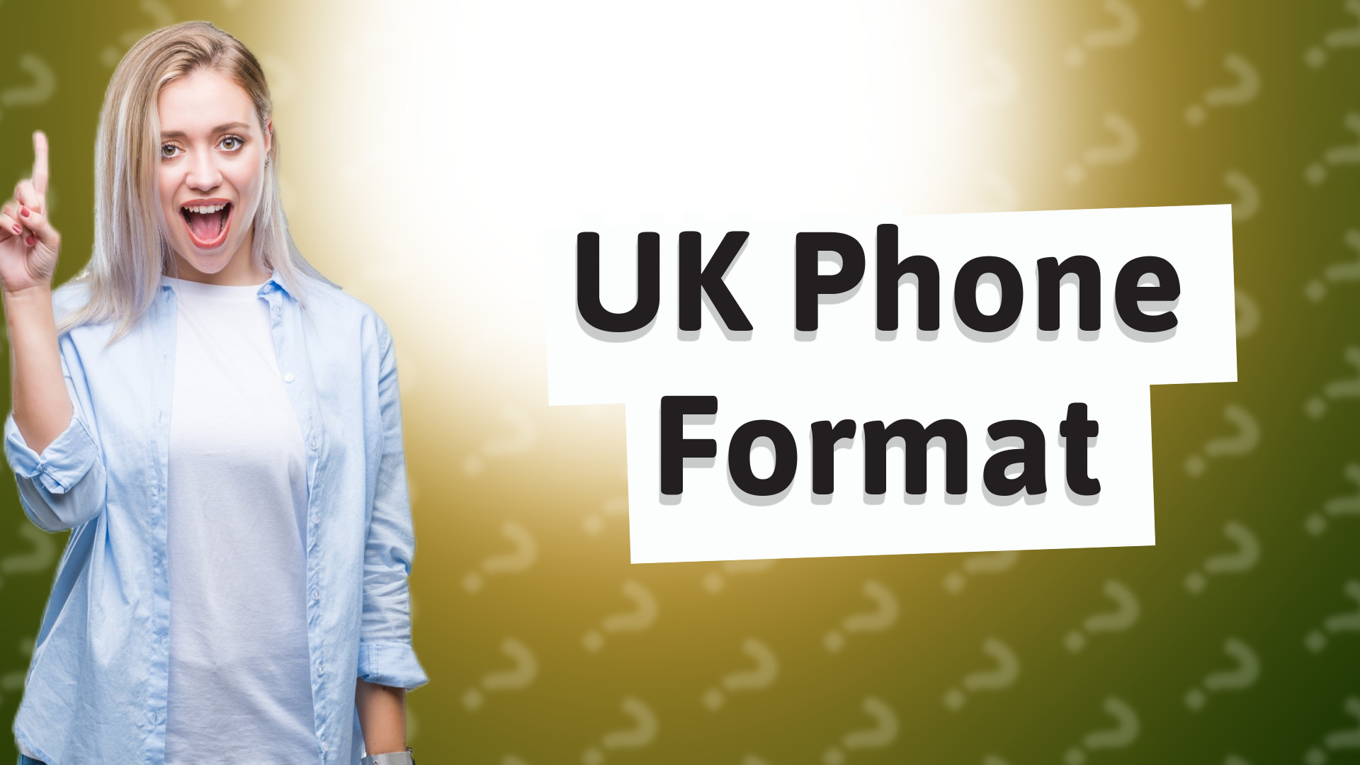 UK Phone Format