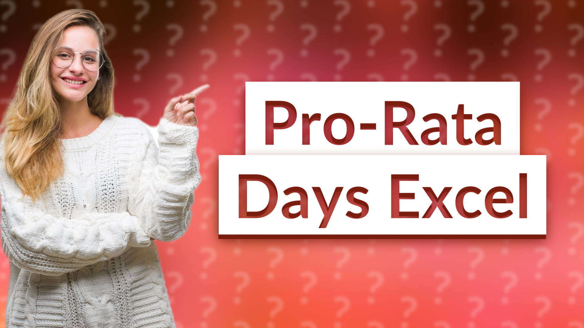 Pro-Rata Days Excel