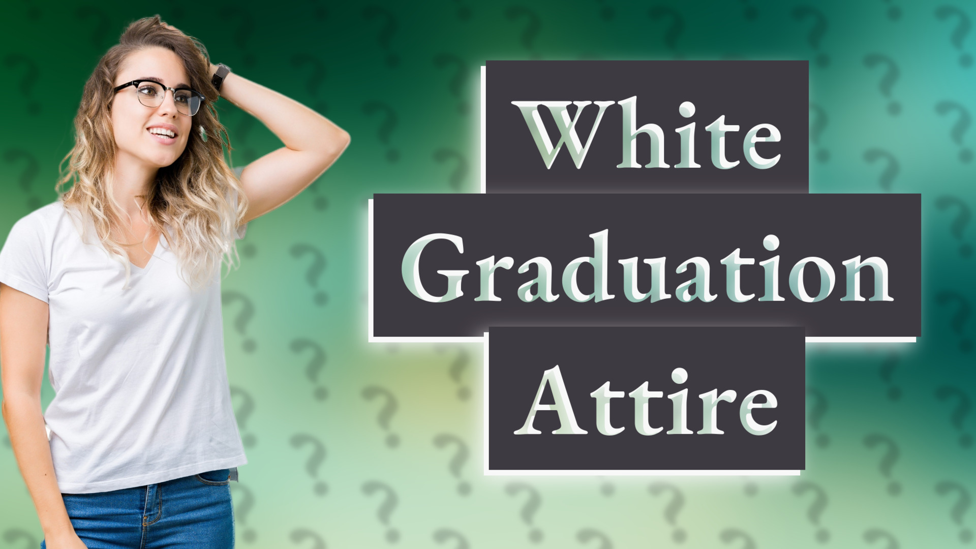 White Graduation Attire