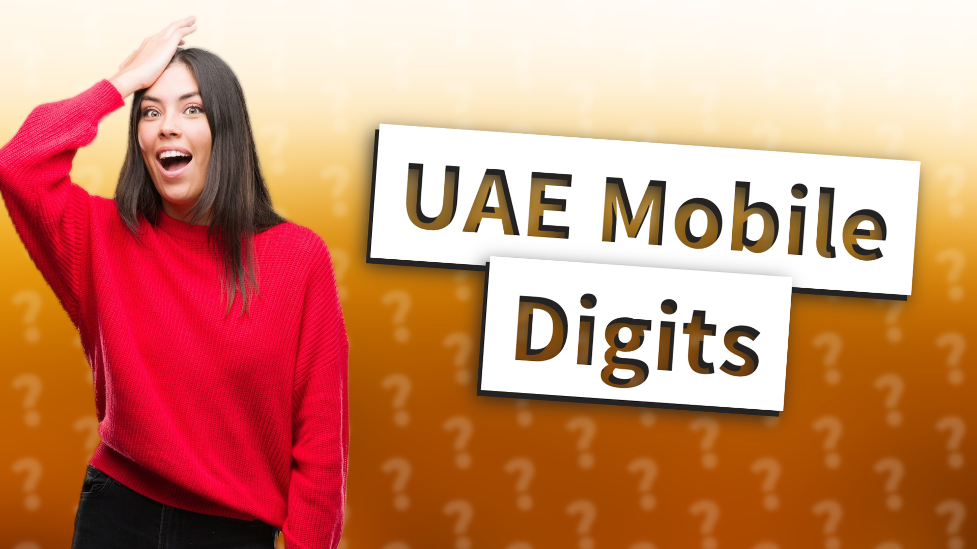 UAE Mobile Digits