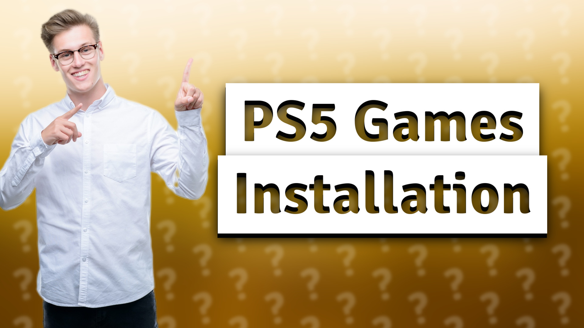 PS5 Games Installation