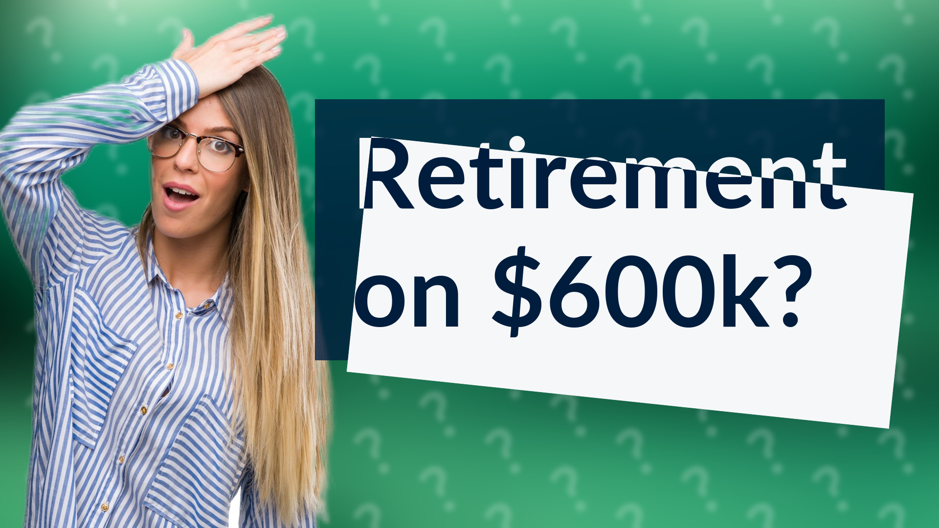 Retirement on $600k?