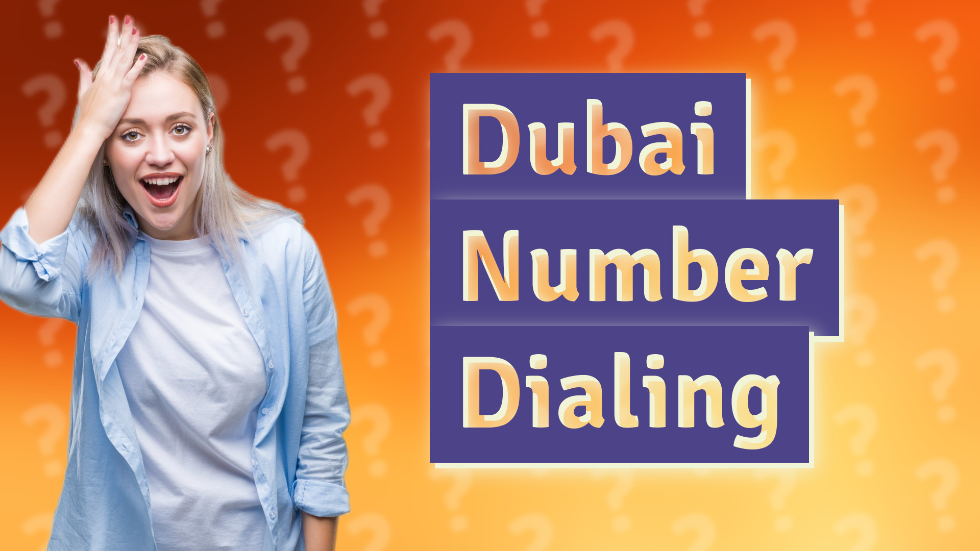 Dubai Number Dialing