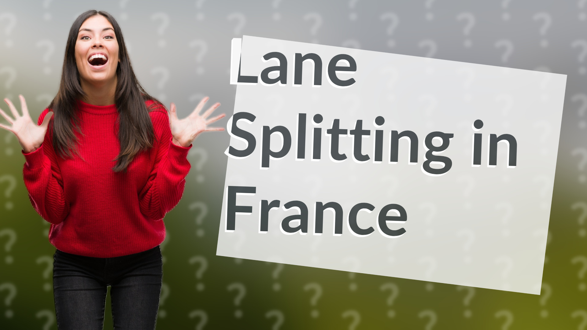 Lane Splitting in France