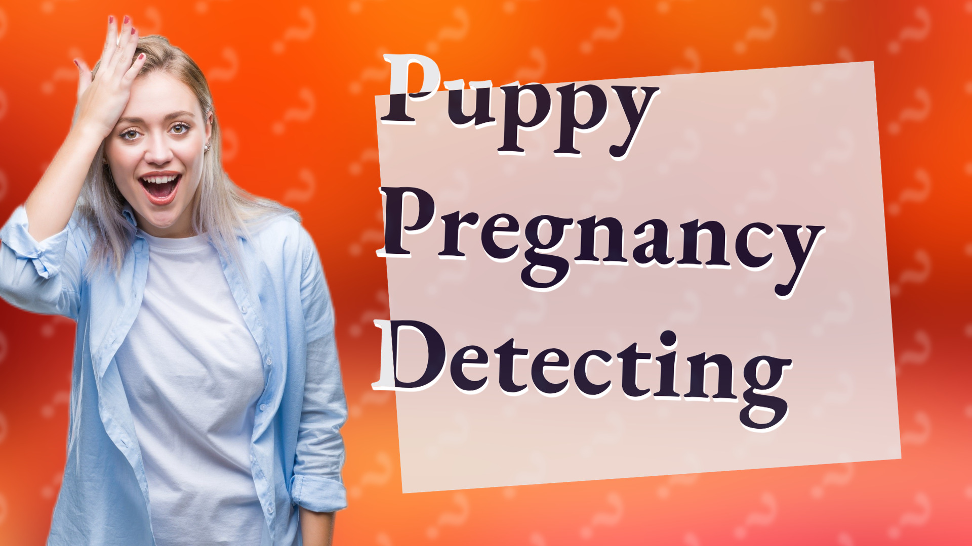 Puppy Pregnancy Detecting