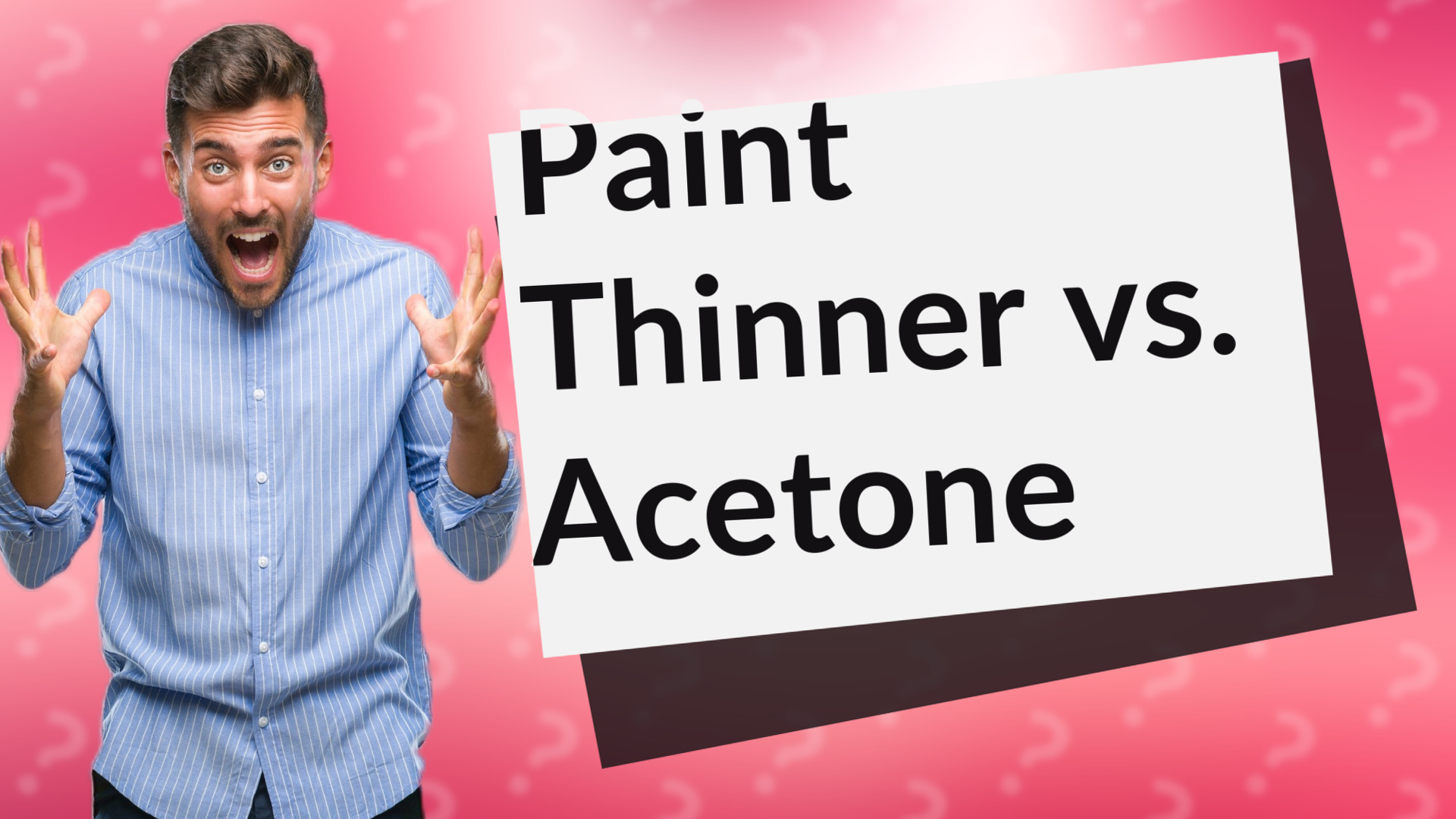 Paint Thinner vs. Acetone