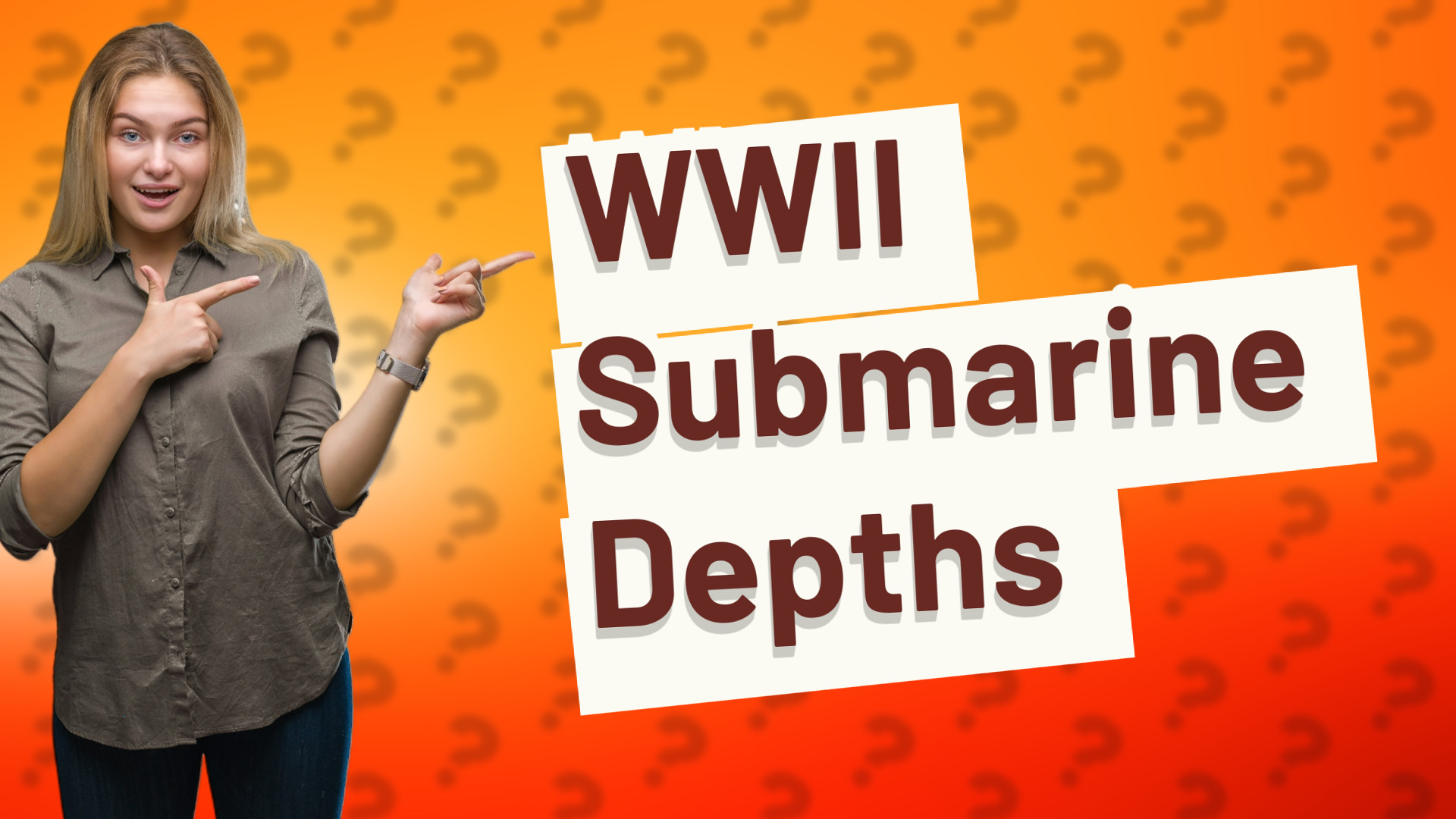 WWII Submarine Depths