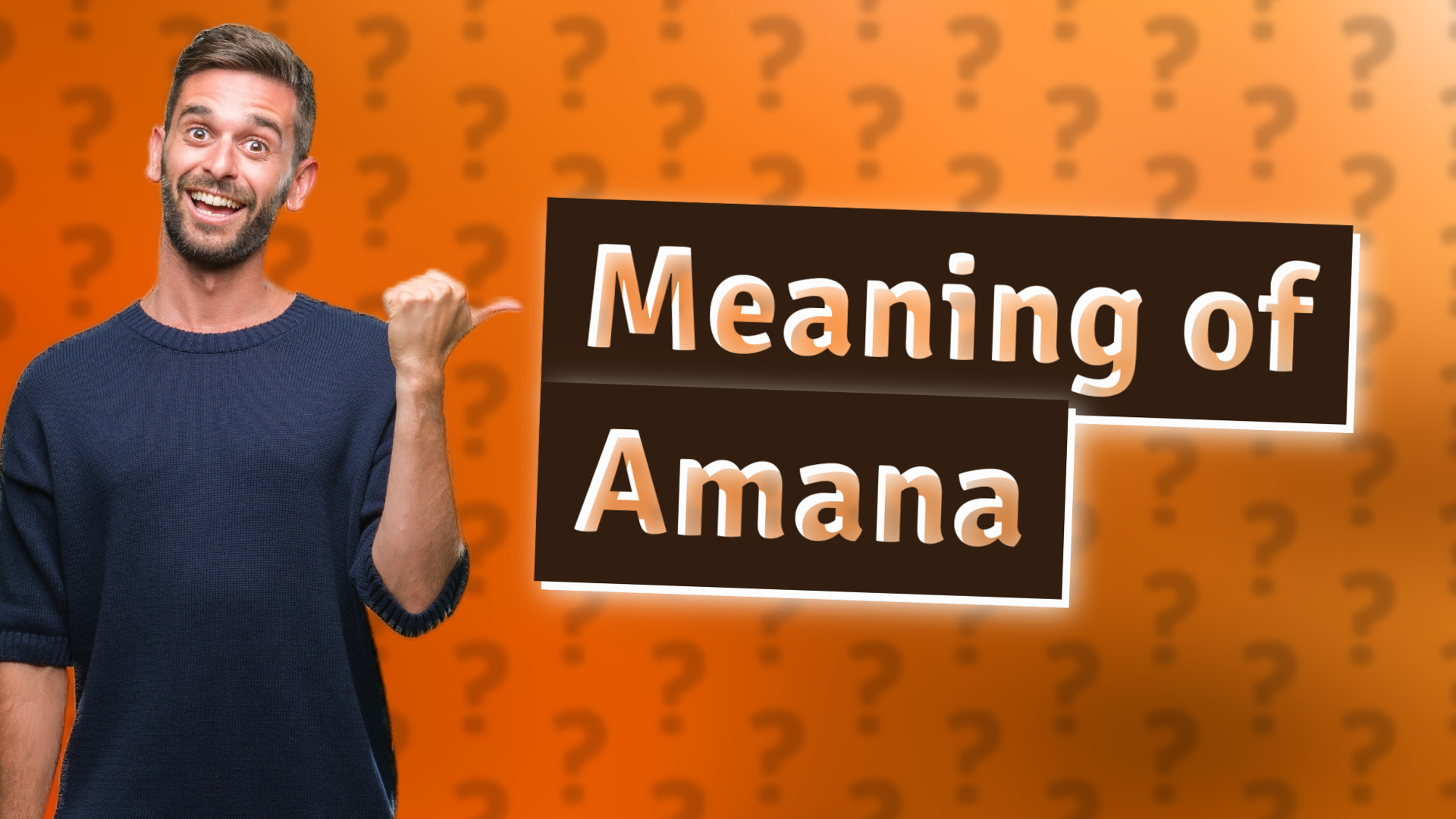 Meaning of Amana