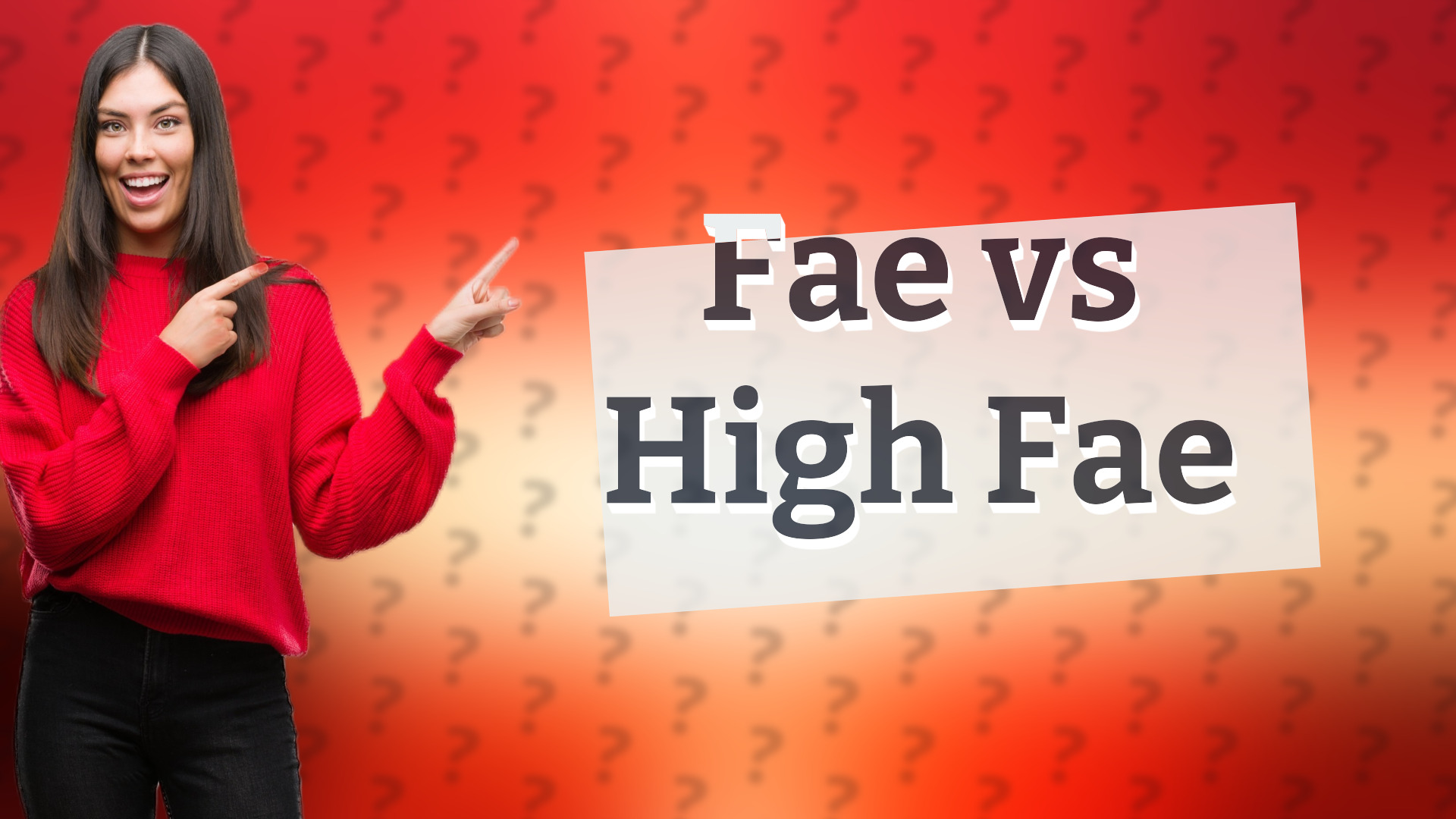 Fae vs High Fae