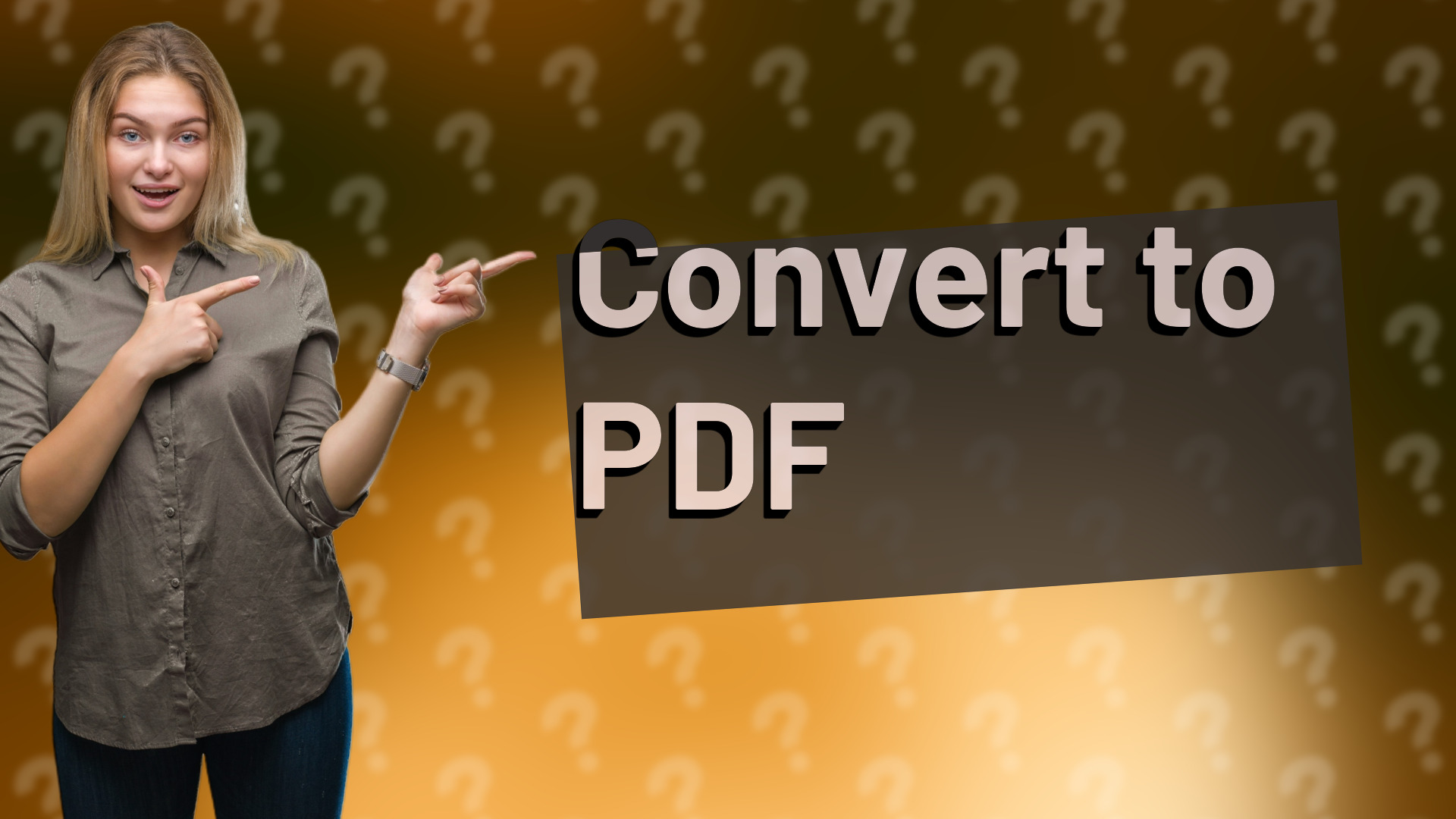 Convert to PDF