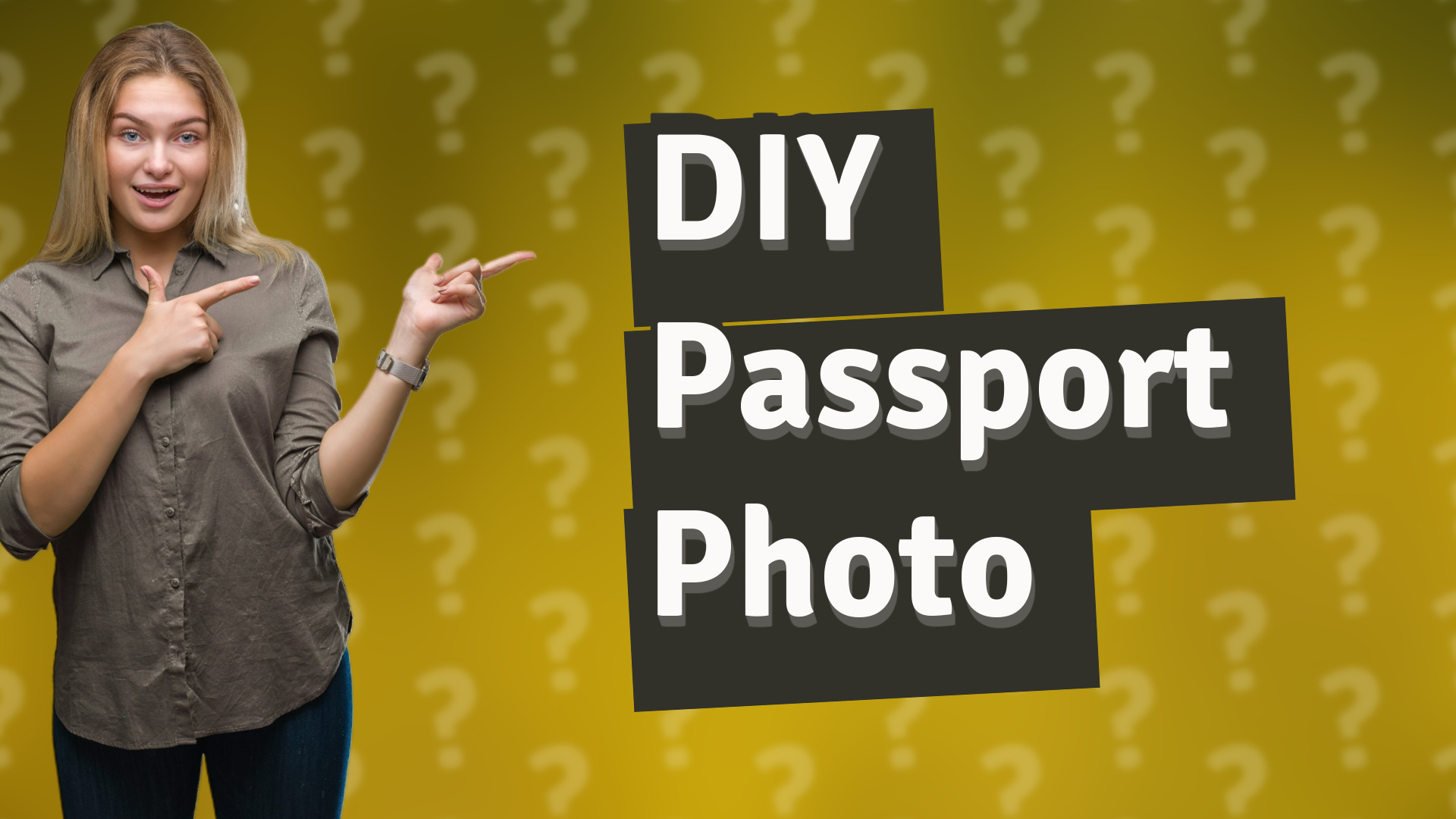 DIY Passport Photo