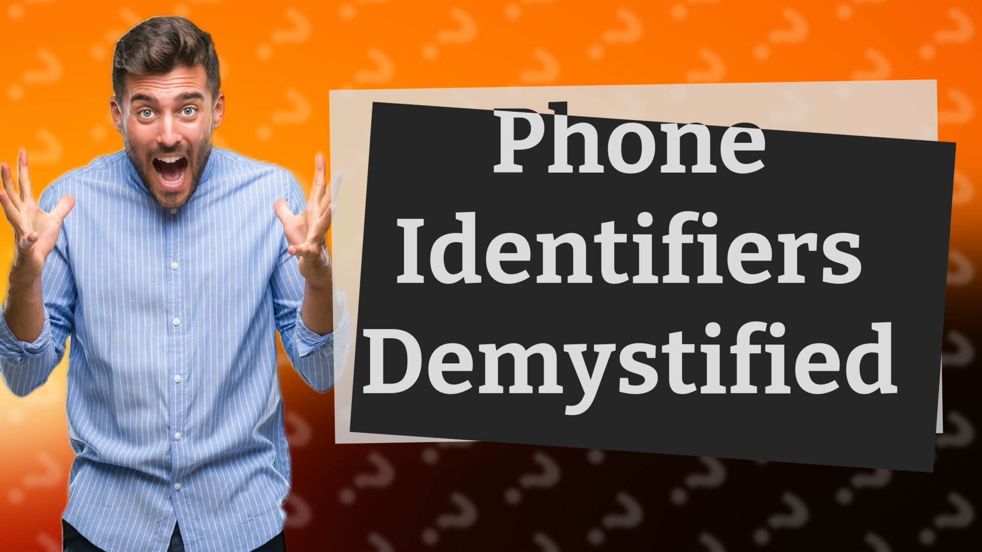 Phone Identifiers Demystified