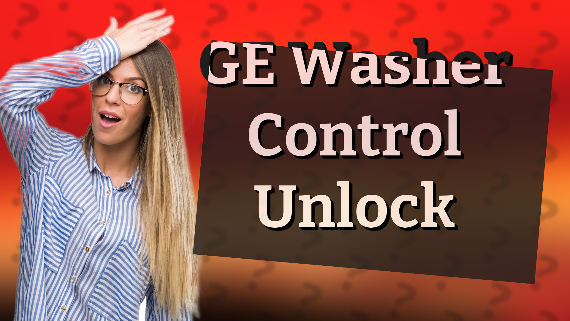GE Washer Control Unlock