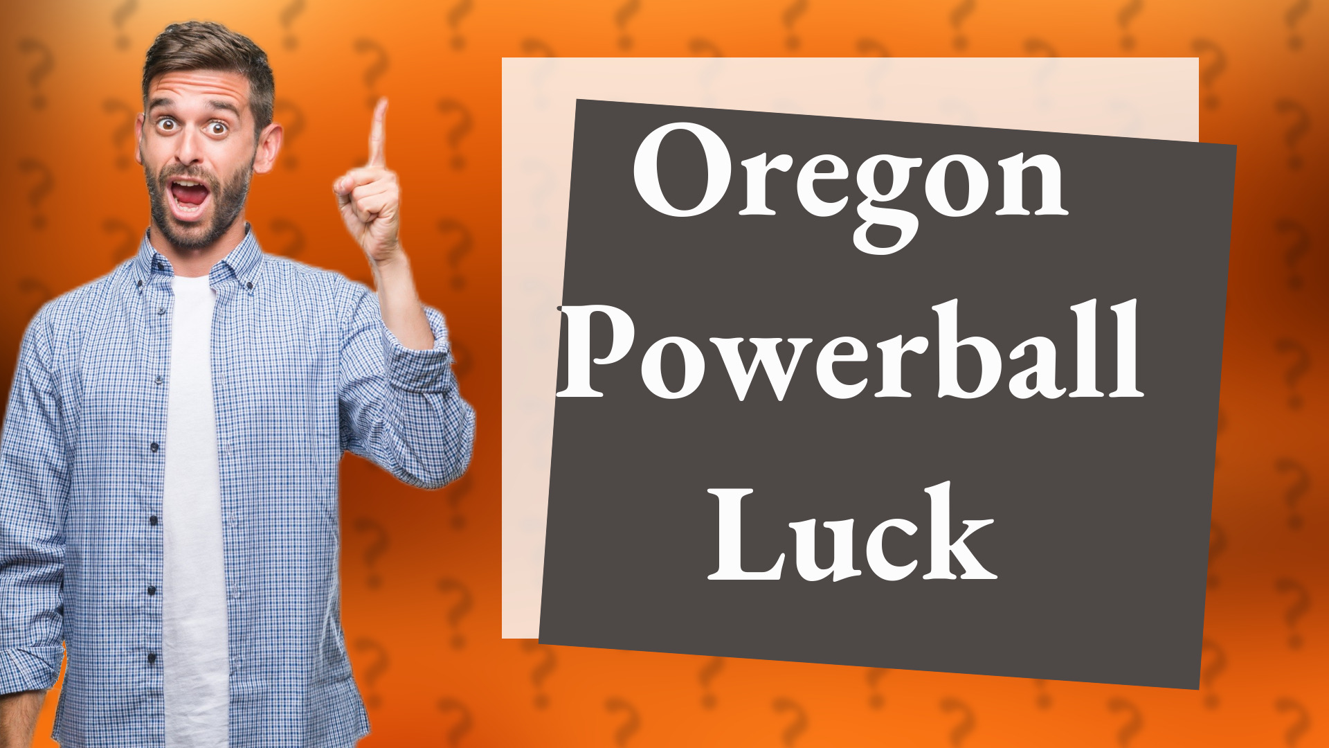 Oregon Powerball Luck