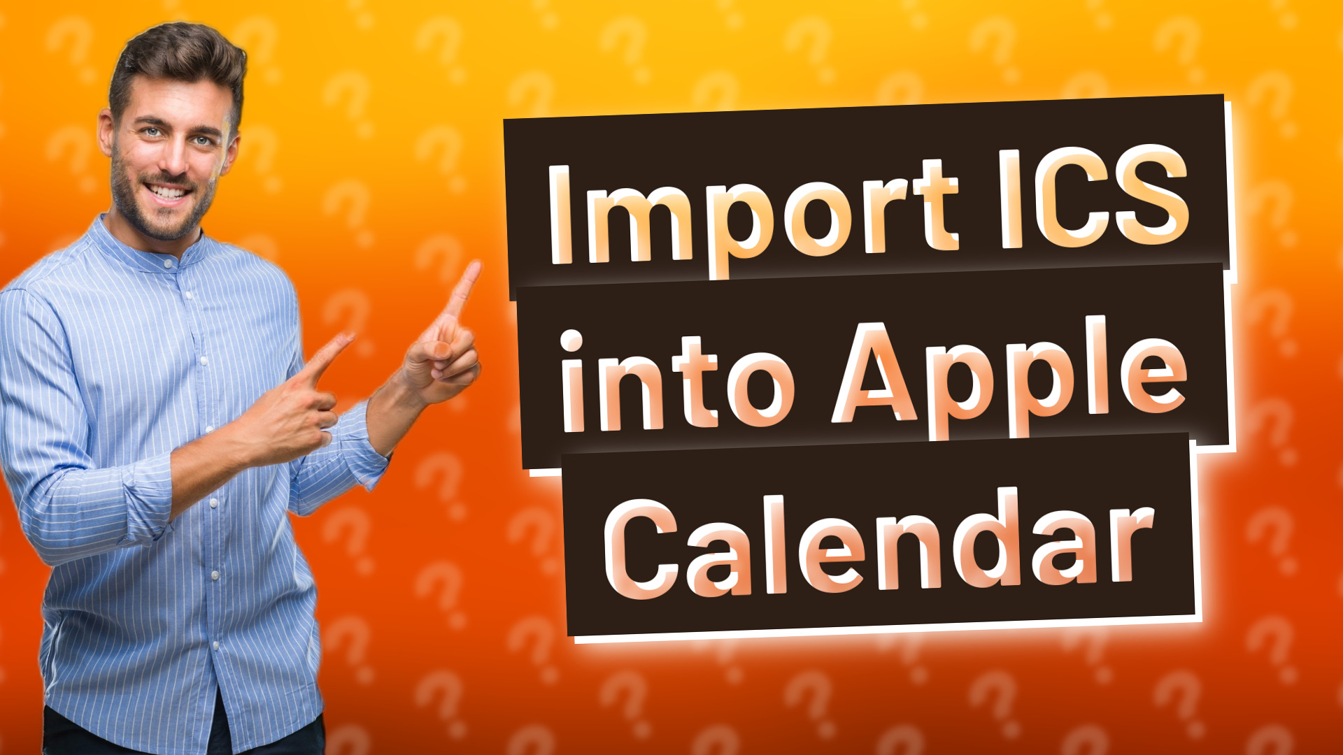 Import ICS into Apple Calendar