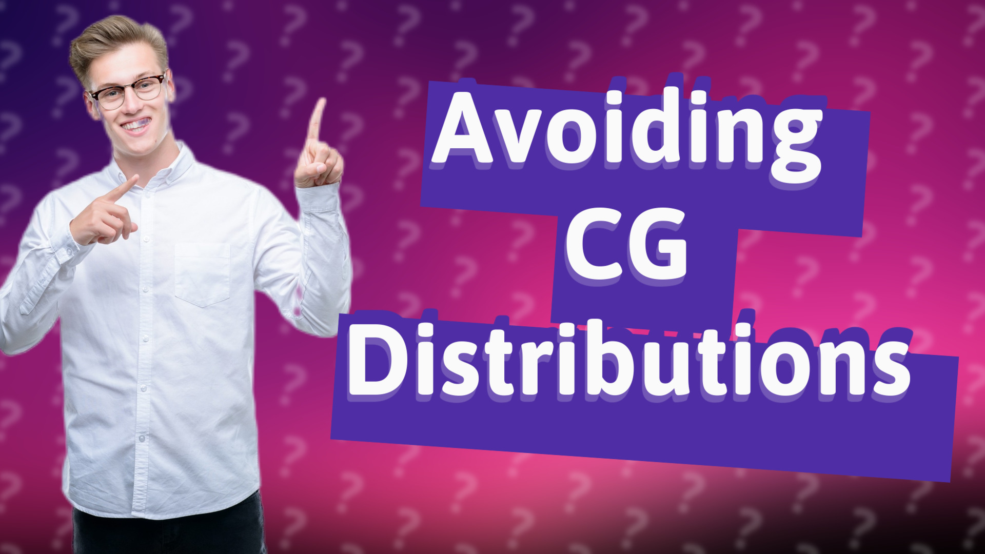 Avoiding CG Distributions