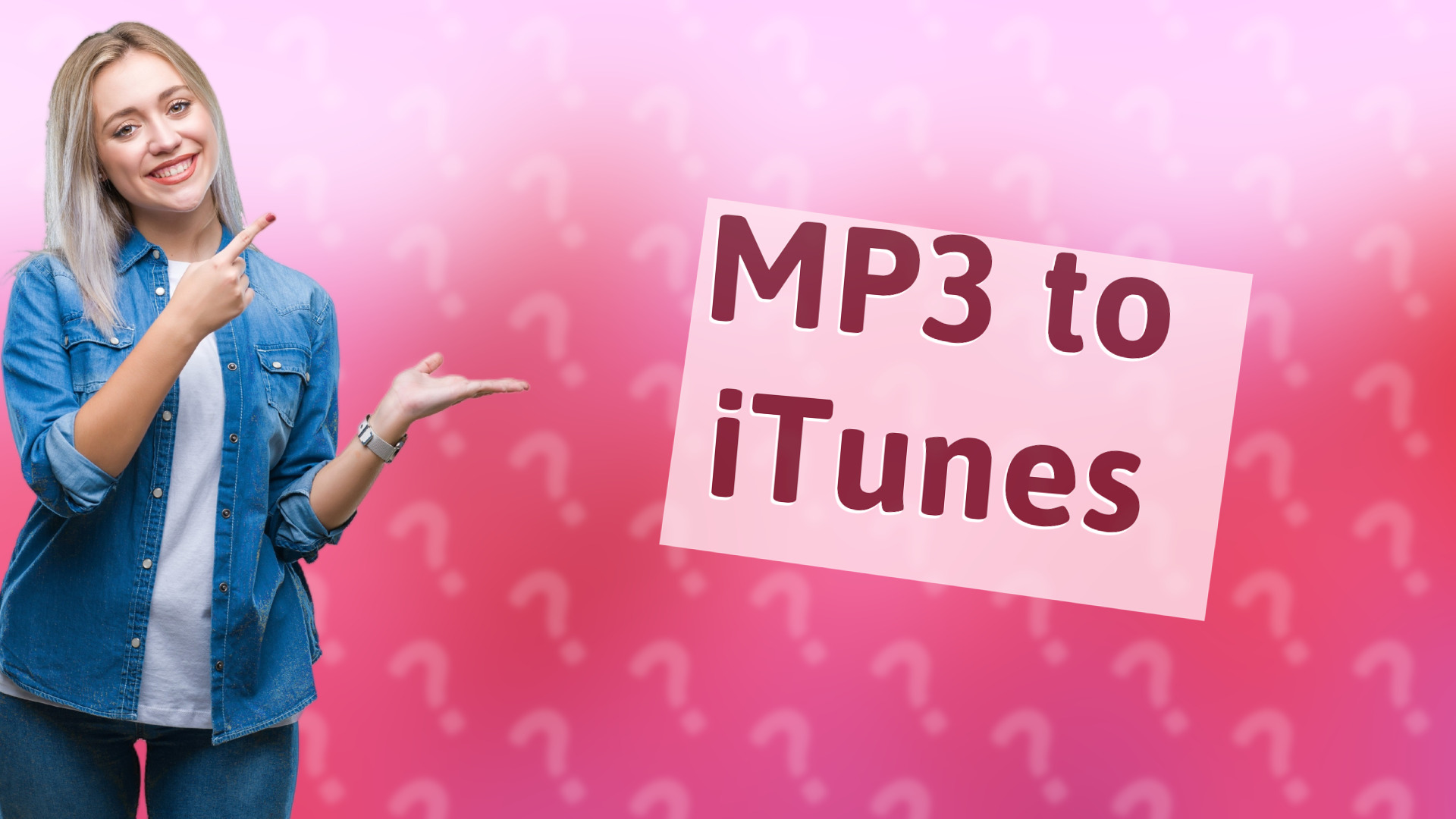 MP3 to iTunes