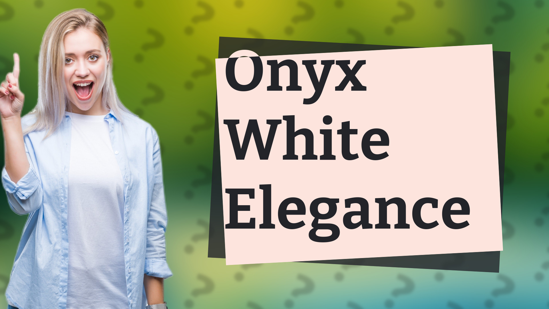Onyx White Elegance