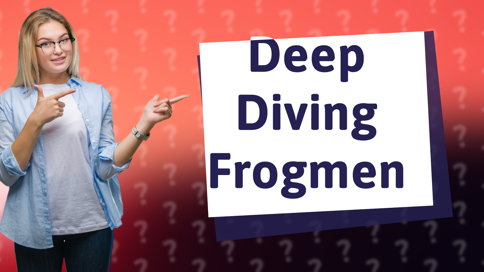 Deep Diving Frogmen