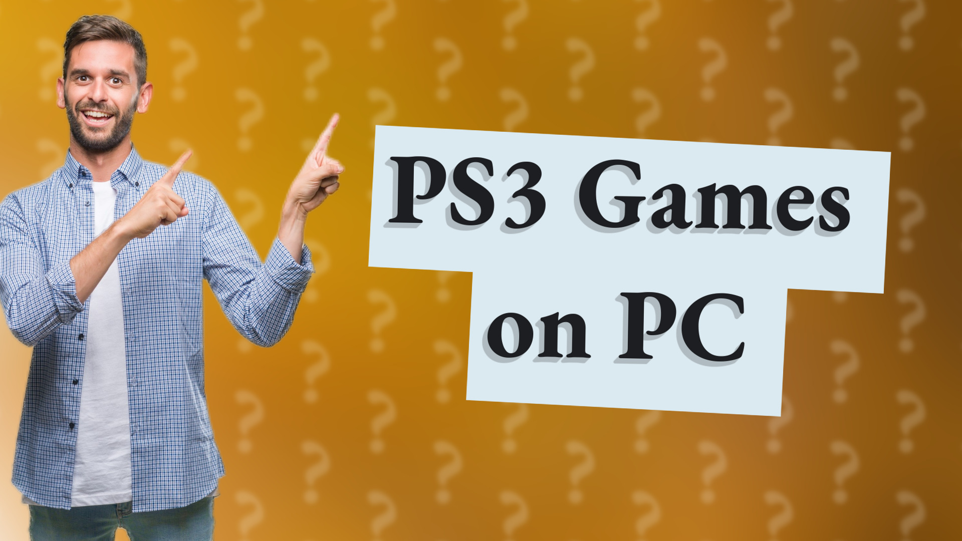 PS3 Games on PC