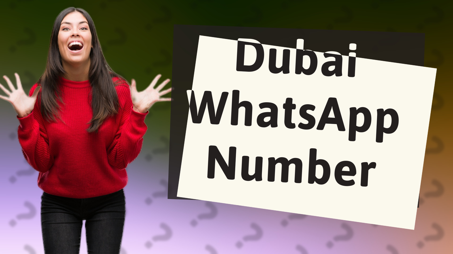 Dubai WhatsApp Number