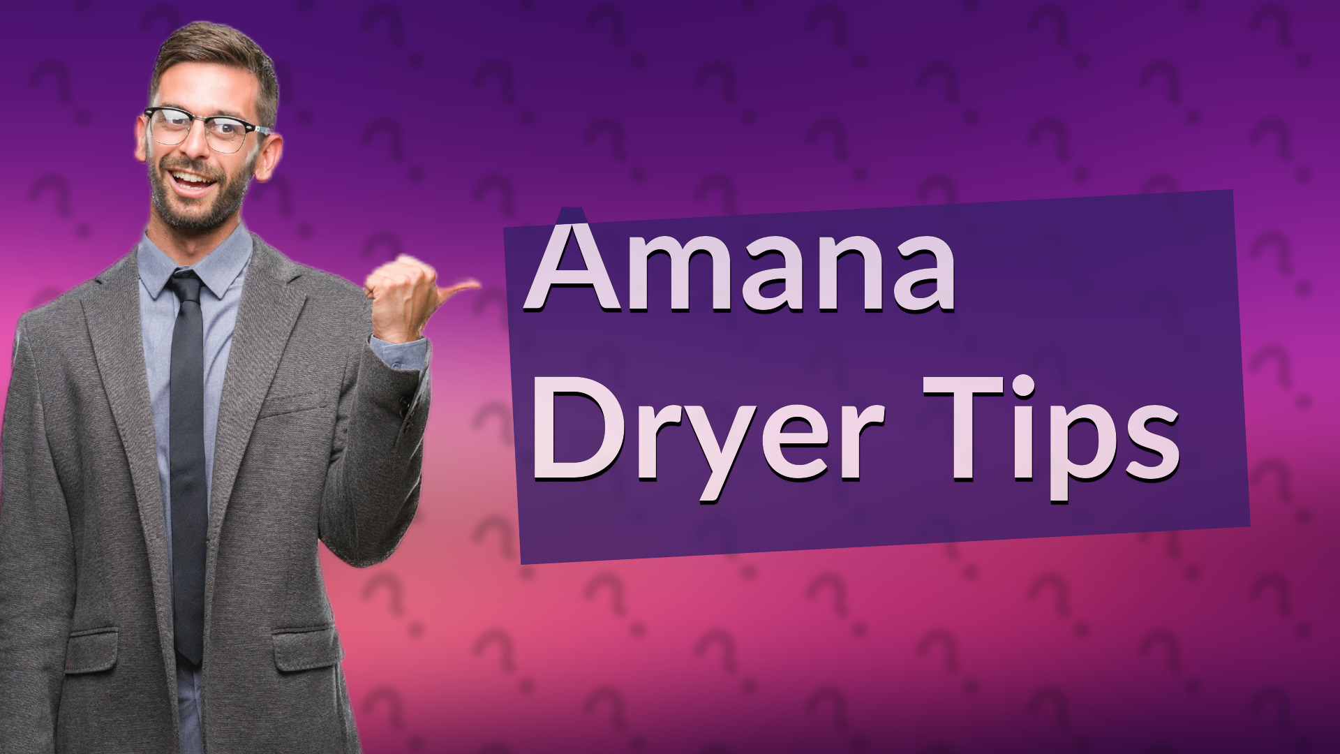Amana Dryer Tips